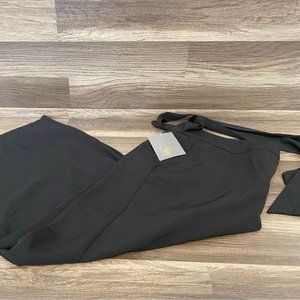 LARK & GREY BLACK PANTS WIDE BELTED